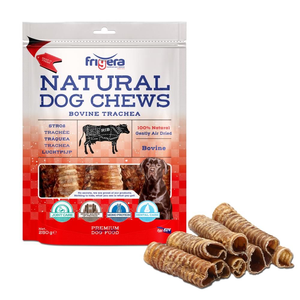 Frigera Natural Dog Chews Okseluftrør 250 g