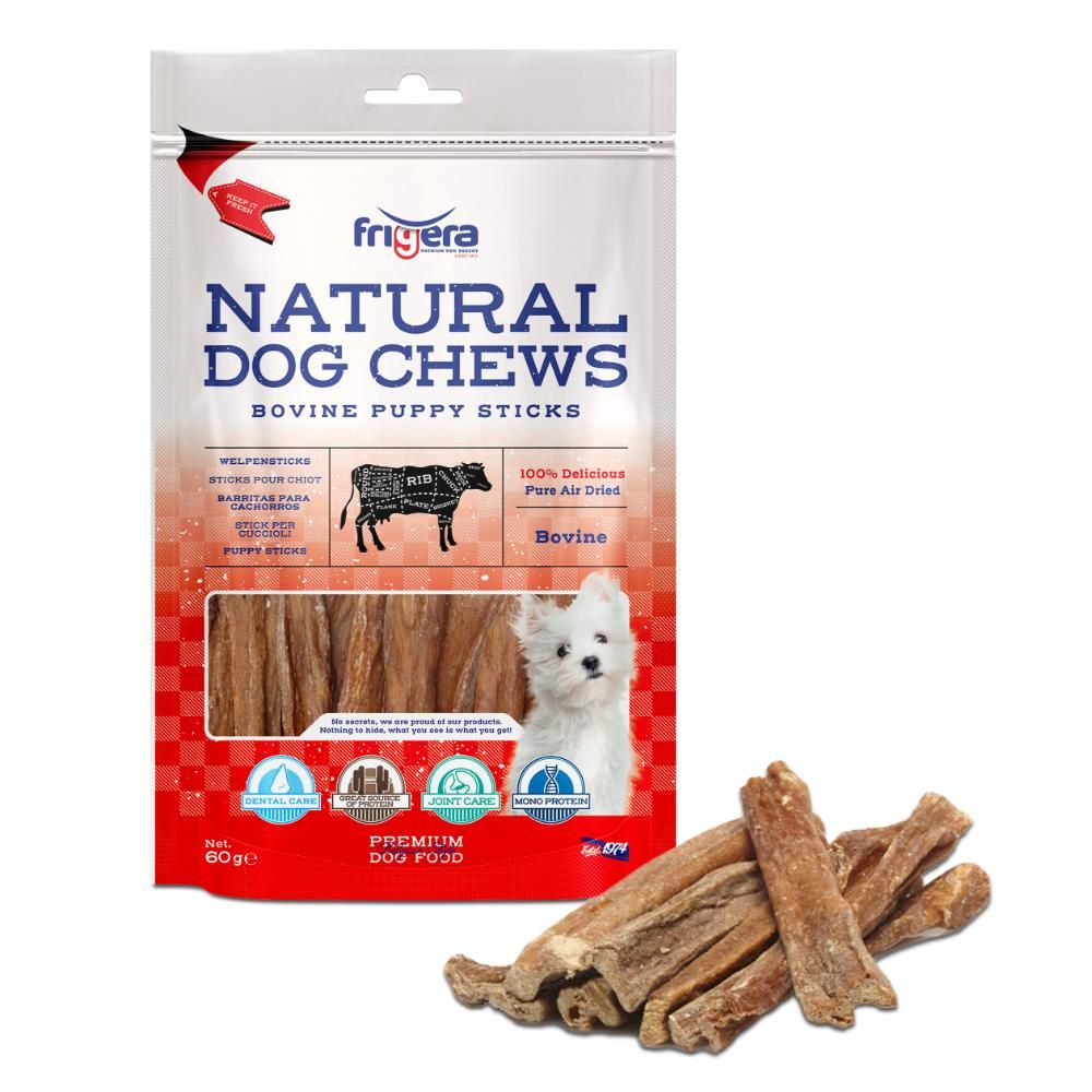 Frigera Natural Dog Chews Okse Hvalpepinde 60 g