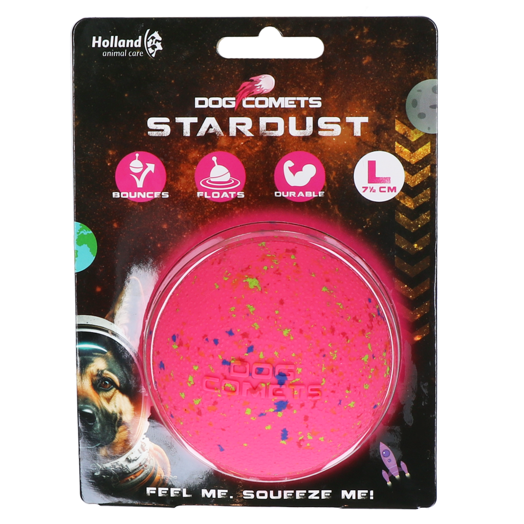 Dog Comets Stardust Pink L